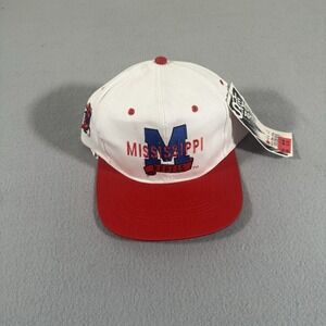 VTG 90s Ole Miss Rebels Hat Cap Adjustable Head Start Colonel Reb DEADSTOCK